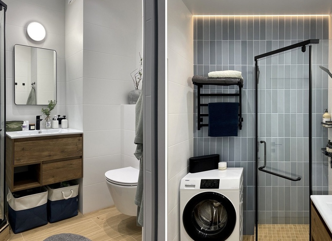 Маленький санузел: как вместить всё необходимое.