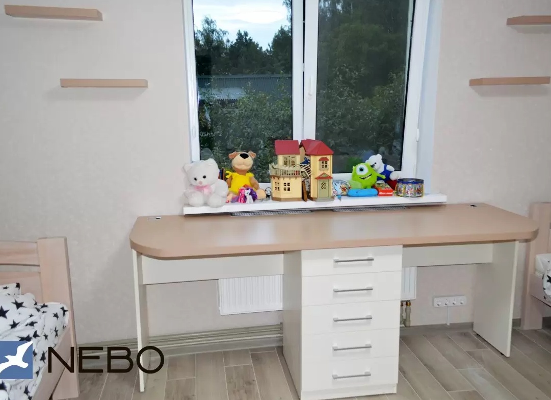 Комната для двух детей с кроватками Лайни — стиль и уют в квадрате