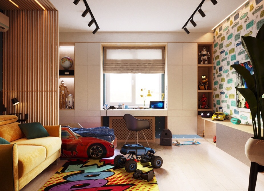 Как настроить освещение в детской комнате?